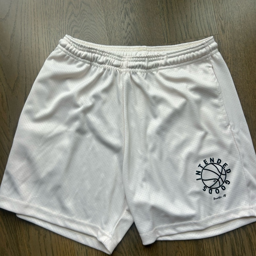 White Men's Athletic Shorts